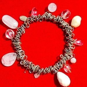 COOKIE LEE * stretch brassy bracelet